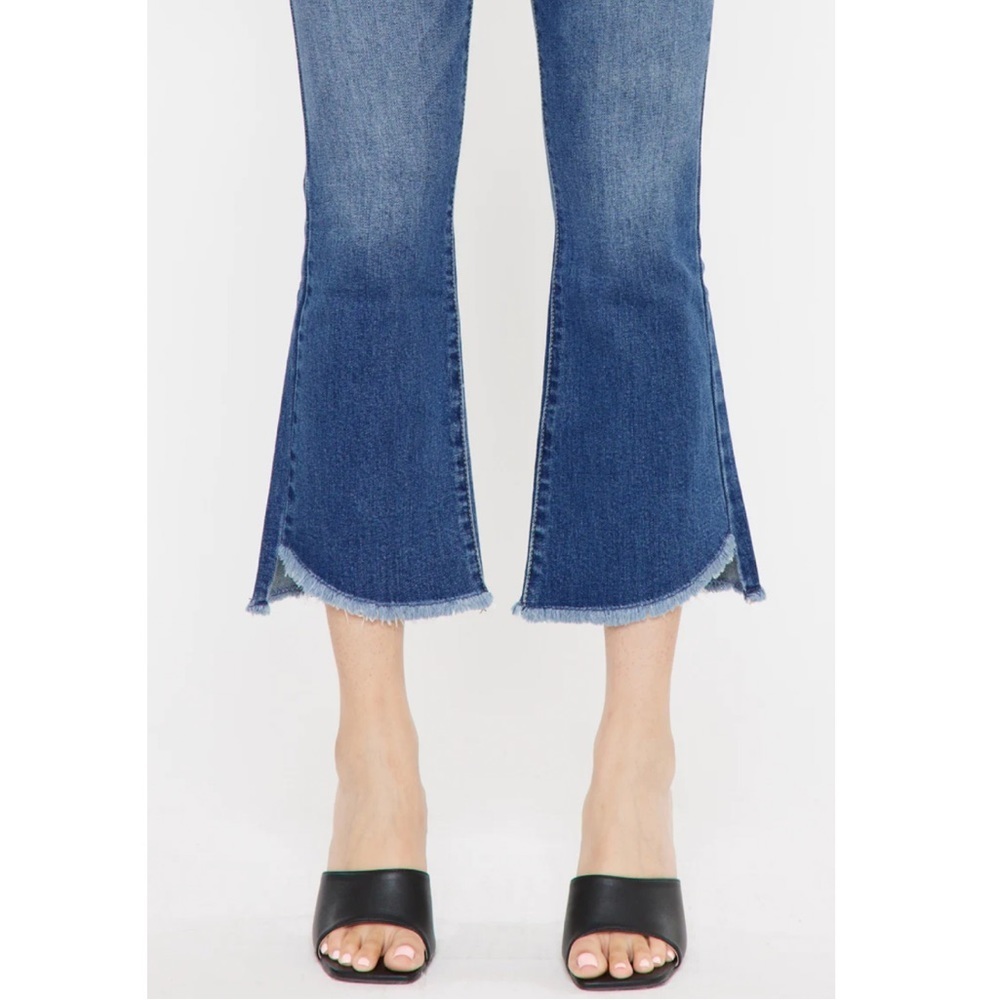 KanCan Aida Mid Rise Cropped Flare Jeans - Picture 6 of 10